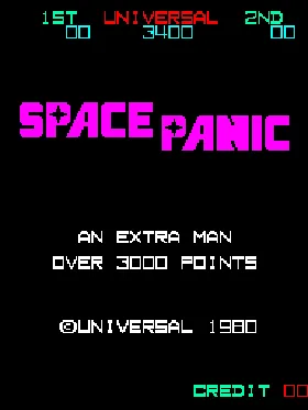 Space Panic (version E) screen shot title